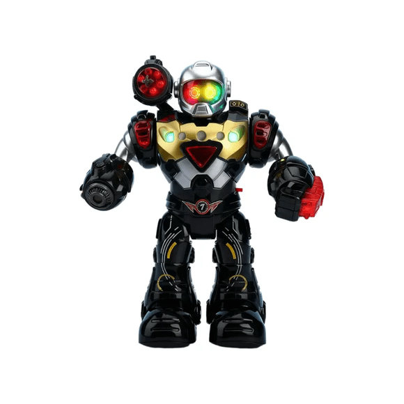 "Robot Belug Juguete Niños Con Luces Música Y Movimiento negro "
