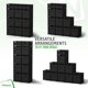 thumbnail image 4 of Organizadores de armario y almacenamiento NEATERIZE de 12 cubos negros, 4 of 6