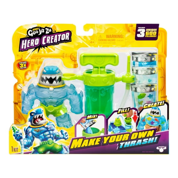 Figura Coleccionable Goo Jit Zu Set Creador Heroe Trash