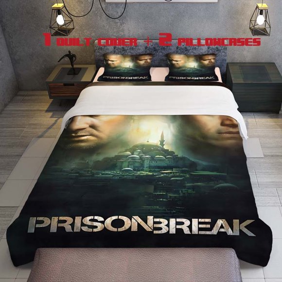 3pcs Jailbreak Poster Two Brothers City Adventure Themed Bedding Set Duvet Cover and Pillowcases