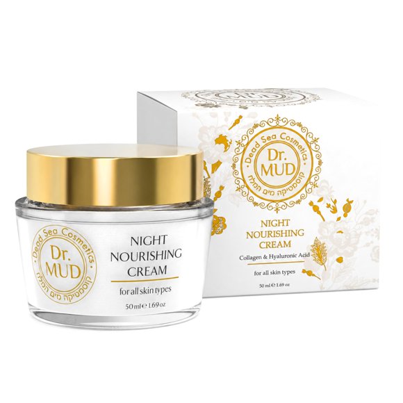 Crema Nocturna DR.MUD 50 ml Ácido Hialurónico y Colágeno