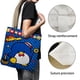 thumbnail image 3 of Tuxedo Sam Bolso de tela con estampado de lienzo para mujer, bolsa de compras reutilizable y estética, con cremallera interior, regalo para mujer,38*45cm., 3 of 6