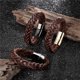 thumbnail image 2 of Pulsera de Caballero de Cuero Brown Elegante y Juvenil Ill, 2 of 3