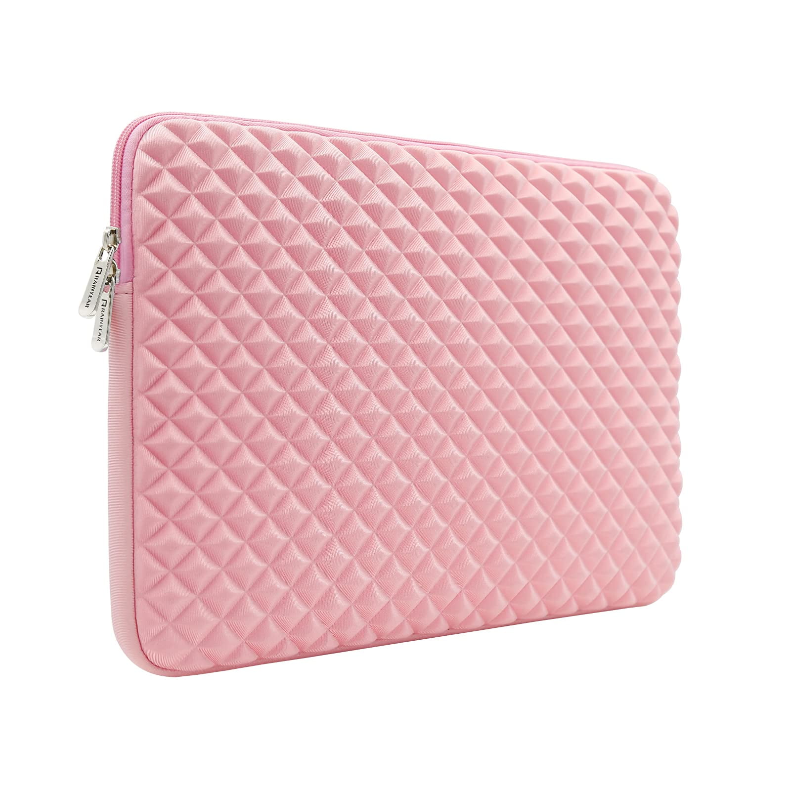Rainyear Make Life Easier - Funda Para Portátil Rainyear De Espuma De Diamante De 11 Pulgadas A Prueba De Golpes, Rosa