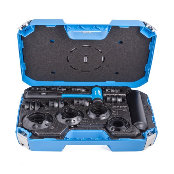 Kit de herramientas para montaje de rodamientos SKF TMFT 36 con anillos de impacto y martillo