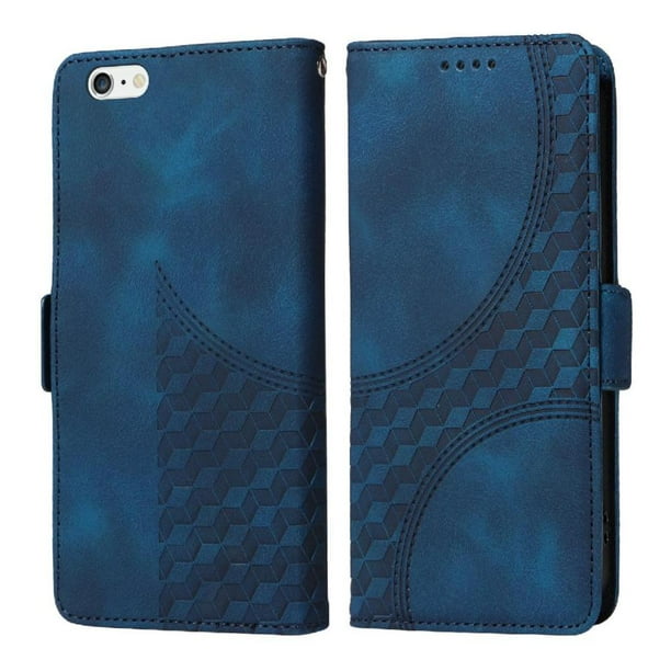 Carcasa FOXDOCK iPhone 6 Plus de cuero PU, diseño acolchado clásico, protección contra caídas y rayones