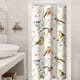 thumbnail image 1 of Transform Your Bathroom with our Botanical Watercolor Floral Shower Curtain Set - Includes 12 Hooks for Easy Installation!, 1 of 5