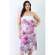 thumbnail image 1 of Vestido Midi sin Mangas con Estampado de Flores Rosas, 1 of 5