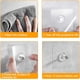 thumbnail image 5 of Ganchos de pared para colgar, paquete de 14, con tornillos, sin clavos, adhesivos, resistentes, para estantes, cocina, baño, llaves, hogar y oficina, resistentes al agua y al óxido (18 mm)/13 lb (máx., 5 of 6