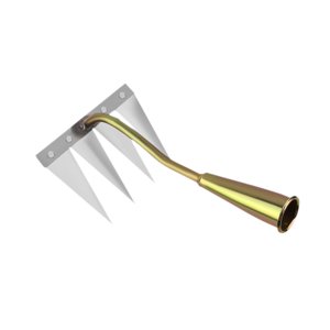 Ioensy - Desmalezadora Manual Desmontable Para Jardinería, Herramienta Para Desherbar Césped, 4 Dientes