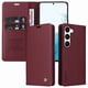 thumbnail image 5 of Funda Billetera de Cuero para Samsung Galaxy S23 con Tarjetero y Soporte - Tapa Magnética Rojo, 5 of 6