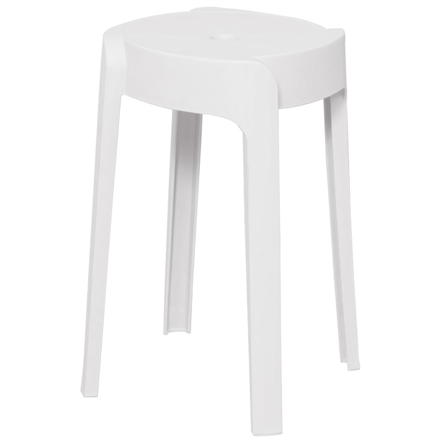 Piso Banco Apilable Deco Valencia Blanco Escandinavia 45 Cm