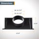 thumbnail image 4 of Adaptador de puerto de polvo POWERTEC 70152 para router Table Fence, 4 of 8