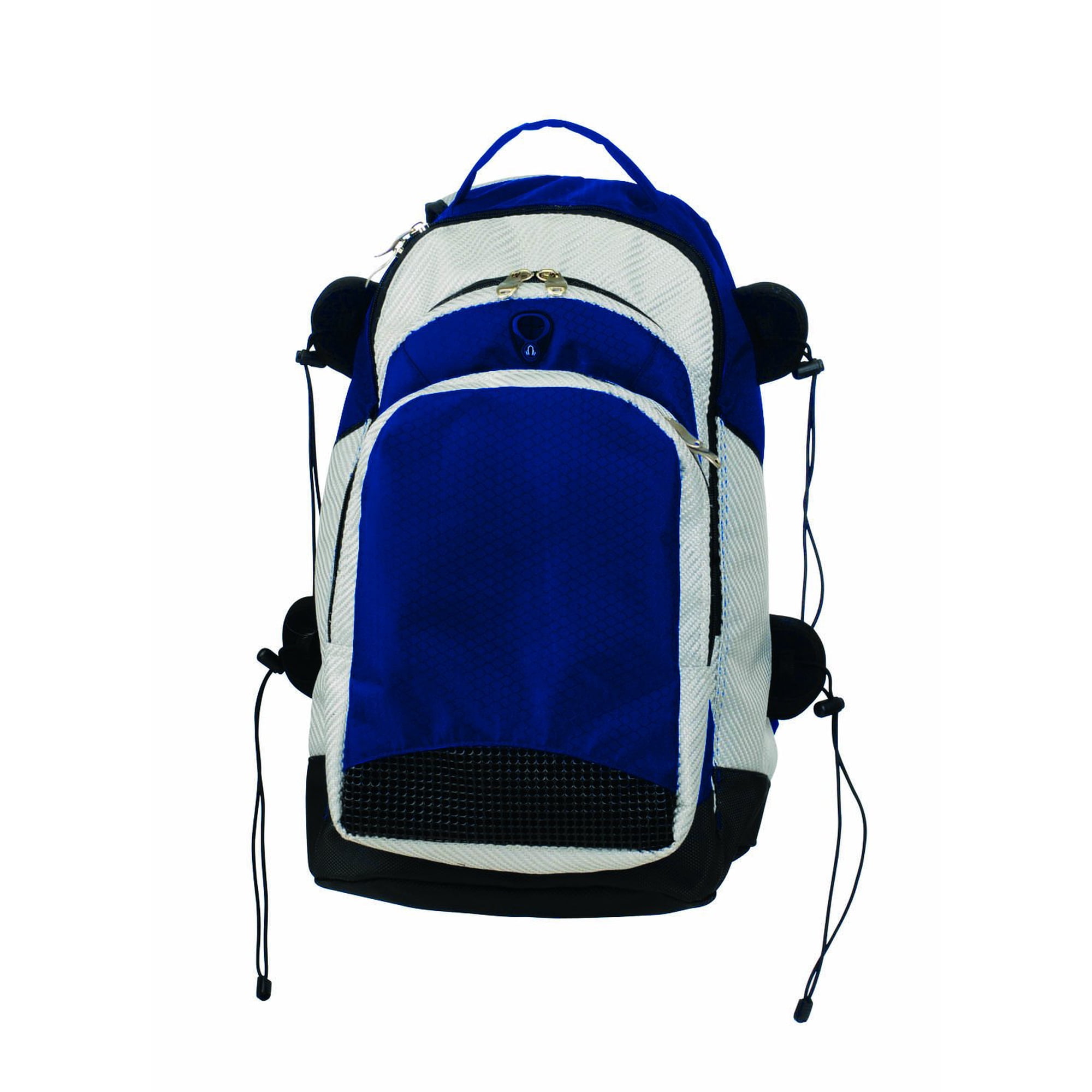 Mochila Martin Sports Multiusos De Nailon 600 Denier, Azul Marino Y Plateado