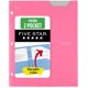 thumbnail image 1 of Carpeta Five Star de 2 Bolsillos Rosa Prom 21x28 cm 3 Anillas, 1 of 6