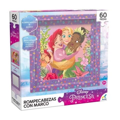 Disney - Puzzle 60 Pzas. Princesas Con Marco