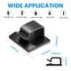 thumbnail image 2 of TEZOP 30 clips adhesivos para cables negros de 5,6 mm, 2 of 6
