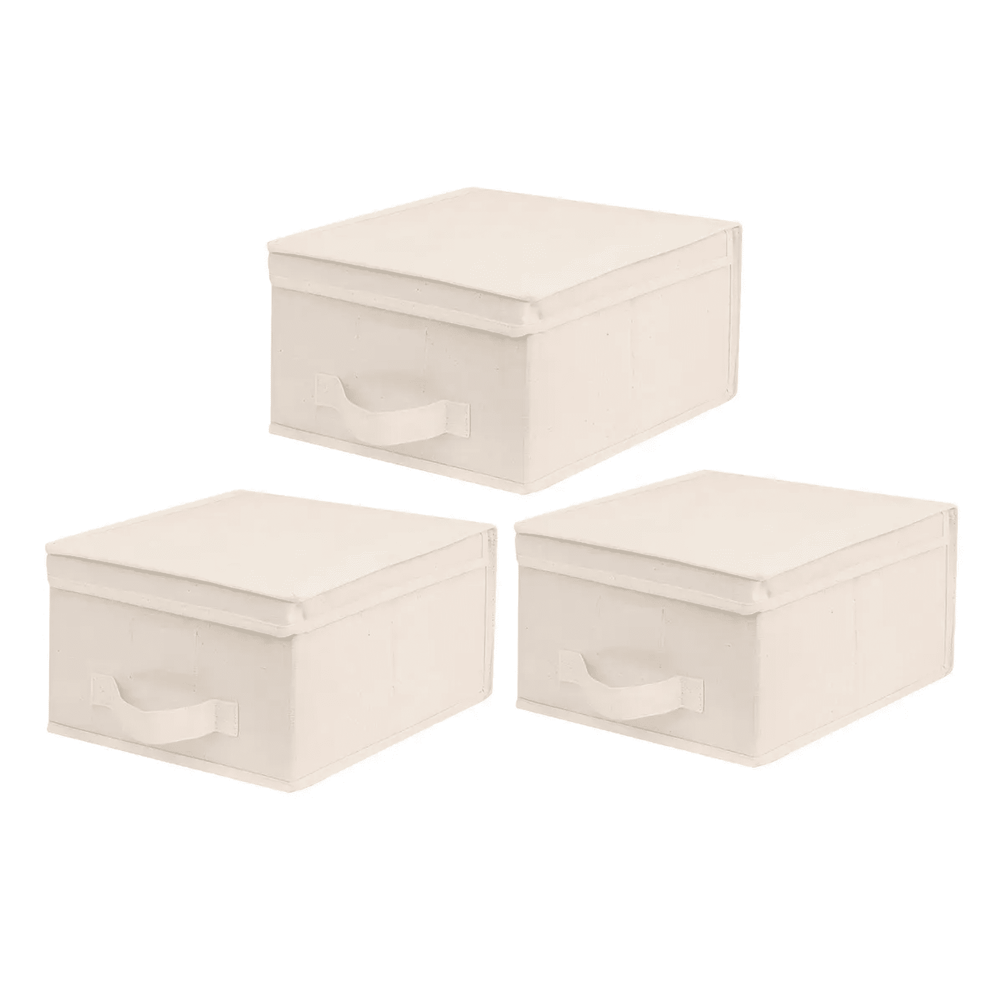 Pack 3 Cajas Organizadoras Belug Plegables Organización Closet Ropa Accesorios Beige