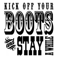 Rienda Libre Graphics - Decomural Kick Off Your Boots Cowboy Ws-16998
