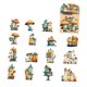 thumbnail image 3 of 15 Pegatinas Decorativas De Cartulina Para álbumes De Recortes, Para Planificadores, Estilo Collage B, 3 of 5