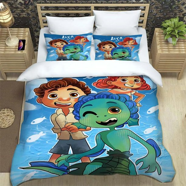 Cartoon Luca Bedding Set Animation Cartoon Bedding SetQuilt Covers Polyester Quilt Cover Home Decor Comfortable Gifts Bed Sheets