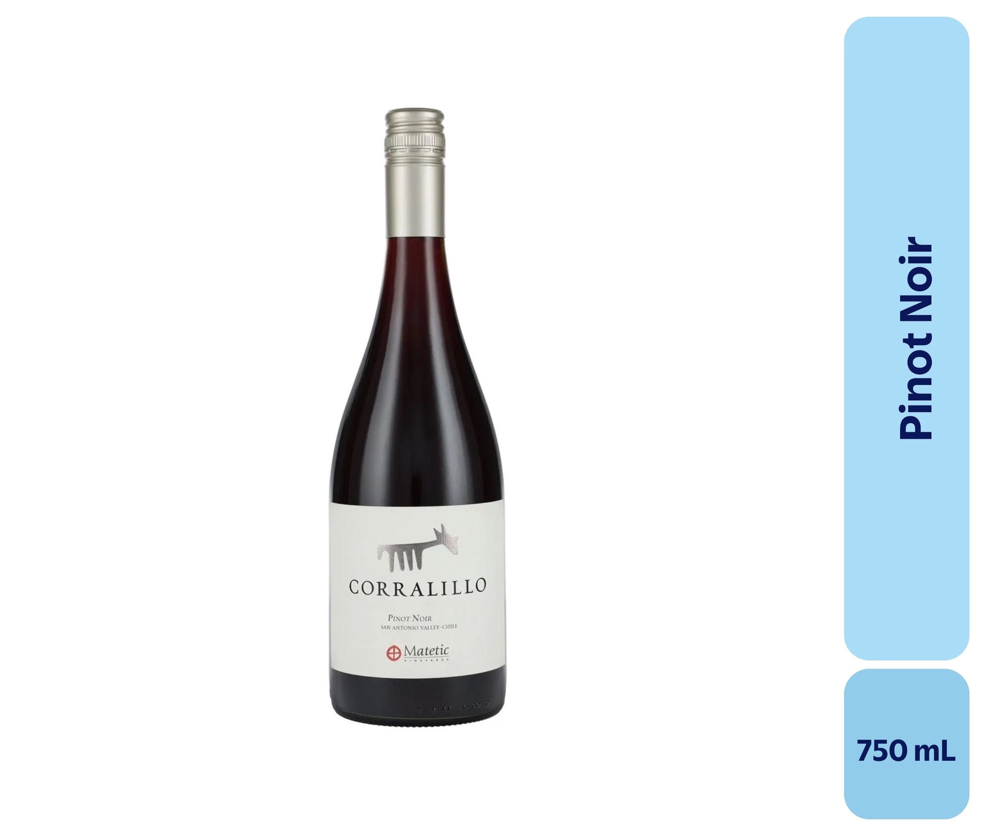 Vino Pinot Noir Botella 750 mL Corralillo