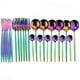 thumbnail image 1 of XmhyTop Juego de Cubiertos de Cocina de 24 Piezas, Inoxidable, Color Multicolor, Ideal para Hogares y Eventos, 1 of 4