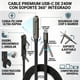 thumbnail image 3 of Cable USB Tipo C a Tipo C 240W Carga Rápida Con Soporte Plegable, 3 of 7