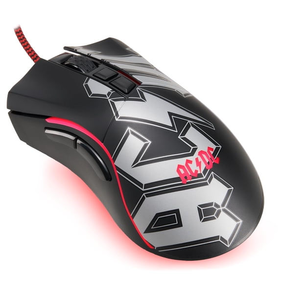 Mouse gamer SUBSONIC AC/DC con cable, sensor óptico de 7200 DPI