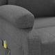 thumbnail image 2 of Sillón de masaje VidaXL de tela gris oscuro con masaje de 6 puntos, 2 of 3