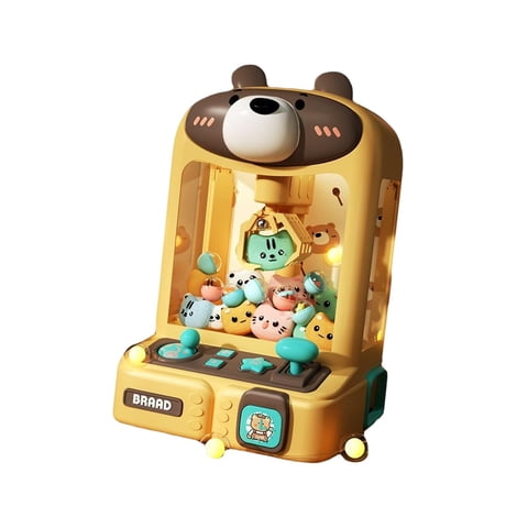 Bothyi - Mini Garra Máquina Dispensador De Dulces Juguetes Electrónicos Pequeños Juguetes Para Adultos Oso