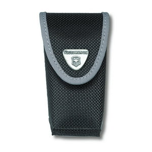 Victorinox - Estuche De Nylon Color Negro Para Cinturón, Con Compartimiento Para Linterna. Tamaño 10,6X4,8X3,5 Cm