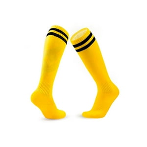Genérico - Calcetines Futbol Pack 10X Calidad A - Amarillo