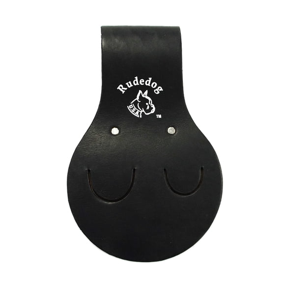 Porta llaves Rudedog EE. UU. de cuero negro para 2 llaves