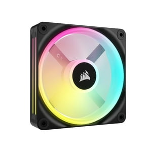 Ventilador Corsair Icue Link Qx120 Rgb Con Cúpula Magnética De 120 Mm, Color Negro