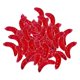 thumbnail image 3 of 100 Piezas / Set Pesca Suave Gusano Gusano Pan Insecto Gusanos Se?uelos Cebos Rojo, 3 of 5