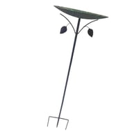 Ioensy - Bath De Pájaros De Metal Versátiles De Pájaros Independientes Para El Césped Al Aire Libre Del Patio Trasero