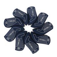 Ioensy - 9 Fundas Para Cabezas De Palos De Golf, Para Juegos De Golf, Para Exteriores, Color Azul Oscuro