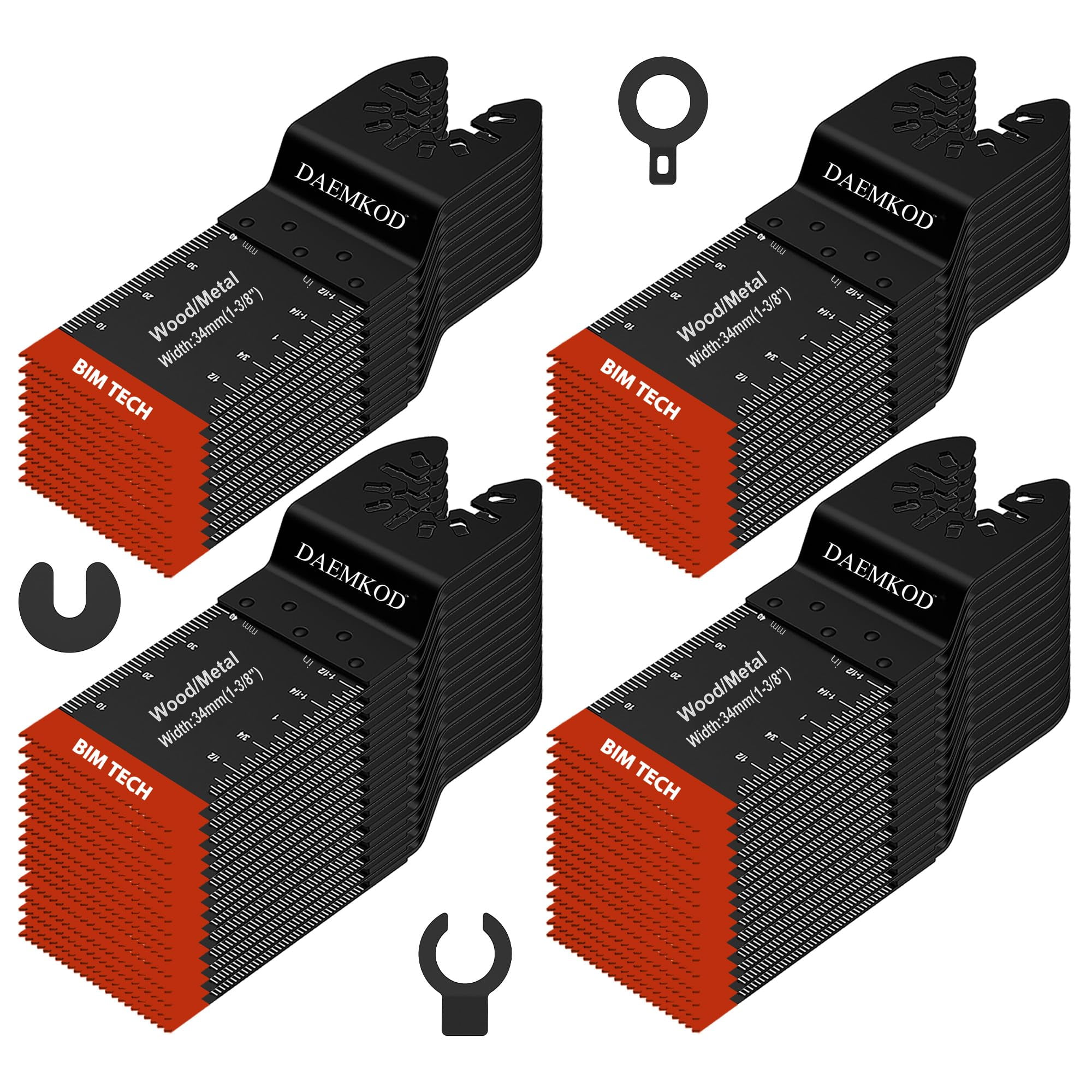 Hojas De Sierra Oscilantes Daemkod, Paquete De 50 Unidades, Bimetálicas, Para Metal