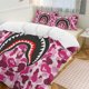 thumbnail image 1 of Pink Bape Shake Camo Comforter Set Soft 3 Pcs Twin Bedding Sets Thicken for All Season, 1 of 5