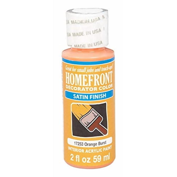 Pintura a cuadros Homefront, color naranja satinado, 59 ml