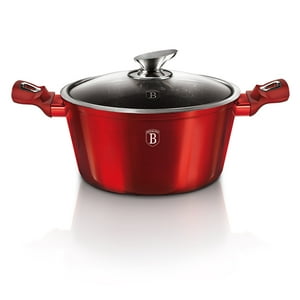 Berlinger Haus - Olla Ø 24 Cm Metallic Line Burgundy Edition Antiadherente