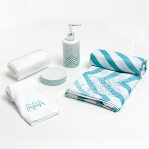 Mashini - Set Cortina Baño 6 Pzas Caja Huasco