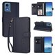 thumbnail image 2 of Funda Cartera Trébol para Motorola Moto G 2024 5G con Ranuras Tarjetas y Carga Inalámbrica Azul oscuro, 2 of 6