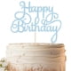 thumbnail image 1 of Decoración para tartas EONNCNT con purpurina azul claro para felicitación de cumpleaños, 1 of 6