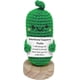 thumbnail image 1 of Hecho a mano Emotional Suppot Pickled Cucumber Gift Cute Tejido a punto Cucumbe Doll con Positive Affiralfombraion Tarjeta Funny Pickle Stress Relief Squeeze Juguetes Desktop Decoation..., 1 of 3