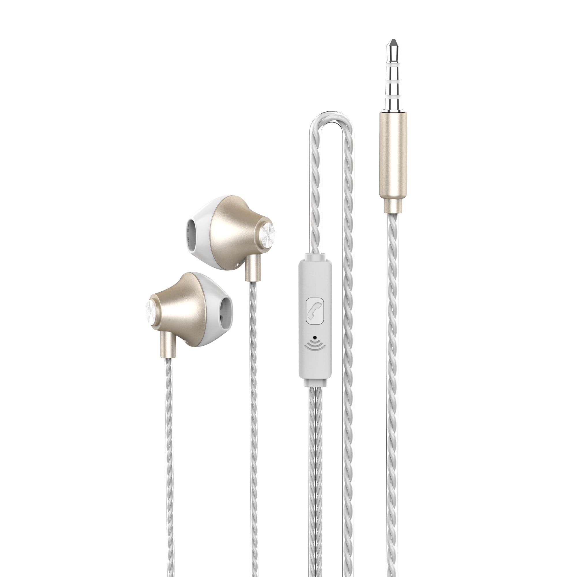 Audífono In Ear Cable Trenado Gold-white Audiolab