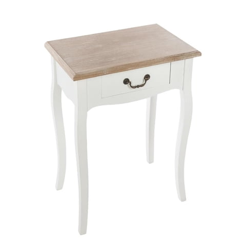 Velador Mesita De Noche Pino 47X30X65,9 Cm Atmosphera