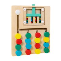 Magideal - Rompecabezas Deslizante A Juego De Colores, Juego De Acertijos, Clasificación, Tablero Ocupado, Juego Lógico, Educativo Preescolar Para Niños A Partir 4 Colores