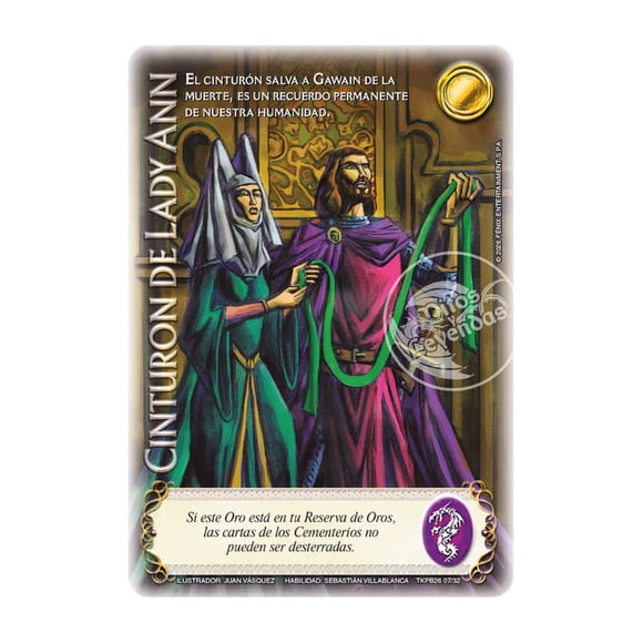 Carta Promocional Cinturón de Lady Ann Primer Bloque MYL